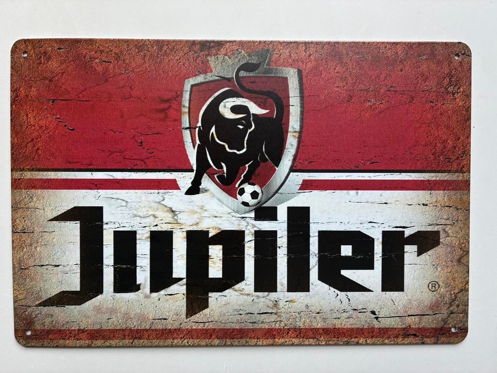 jupiler Metalen wandbord 20 x 30 cm - Vintage mancave retro, Reclamebord, Elspeet, Olt, Nieuw