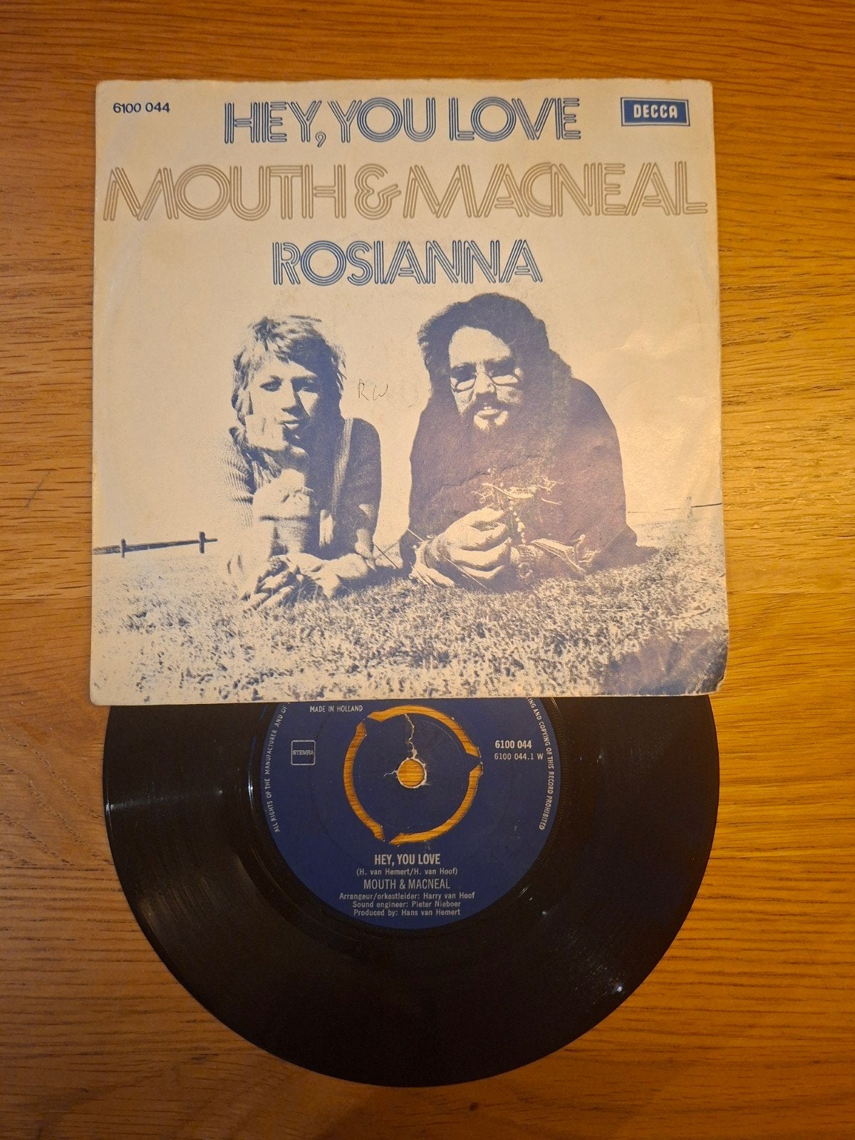Mouth & MacNeal - Hey, You Love / Rosianna (Vinyl Single), Cd's en Dvd's, Gebruikt, 7 inch, Ophalen of Verzenden, Pop