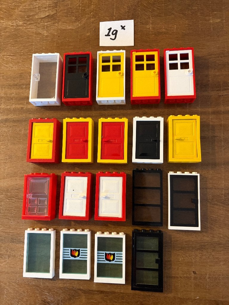 Lego (vintage) ramen en deuren (110 st), Ophalen of Verzenden, Gebruikt, Overige typen, Lego