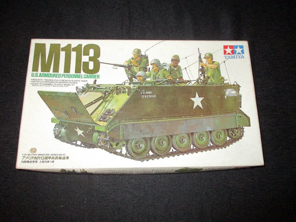 D-251,TAMIYA 1-35,NO,35040,M113 U.S. ARMOURED PERSONNEL CARR, Hobby en Vrije tijd, Overige merken, 1:32 tot 1:50, Overige typen