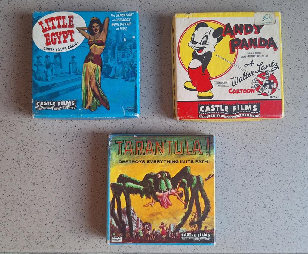 Vintage 8mm Castle Films 3 X, Audio, Tv en Foto, Filmrollen, Ophalen of Verzenden, 8mm film