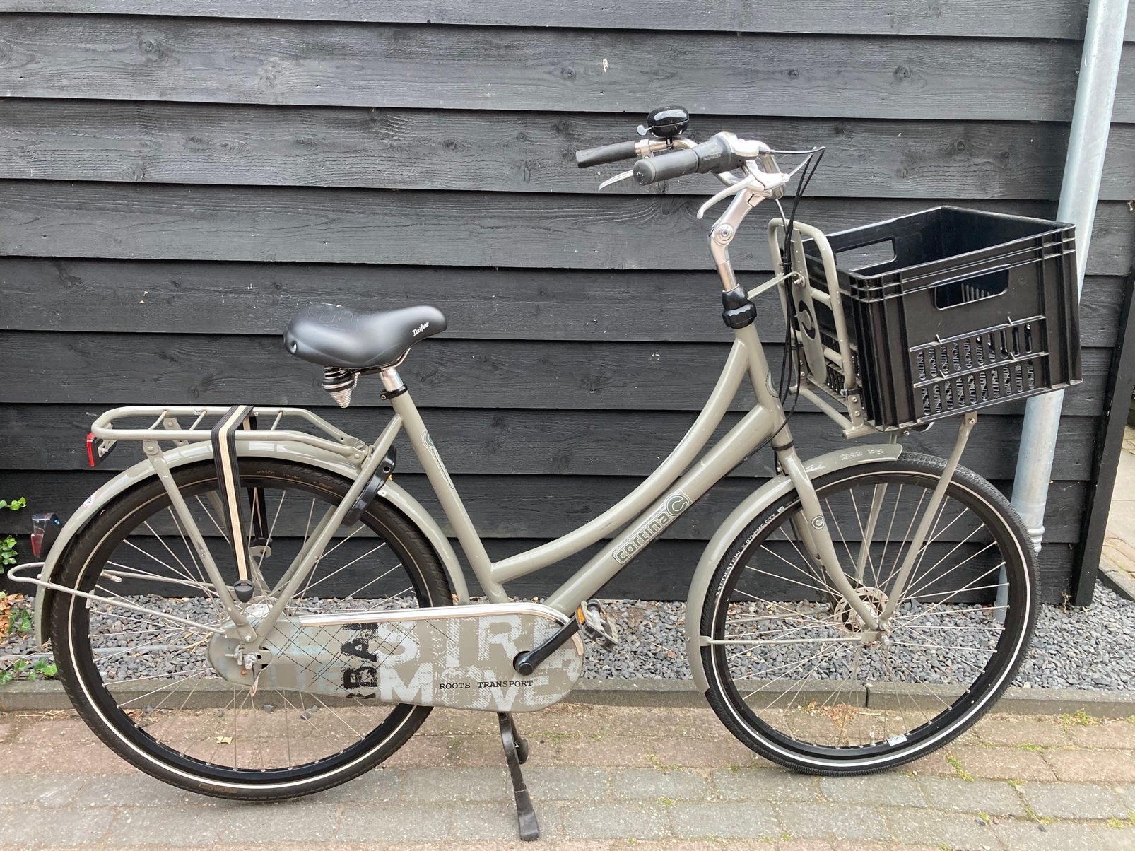 Cortina Roots transportfiets 100% rijklaar, Velgrem, Versnellingen, 56 cm of meer, Zo goed als nieuw