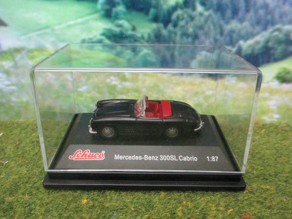1957-1963 Mercedes-Benz 300SL Roadster - Schuco zwart, Ophalen of Verzenden, Nieuw, Auto, Schuco