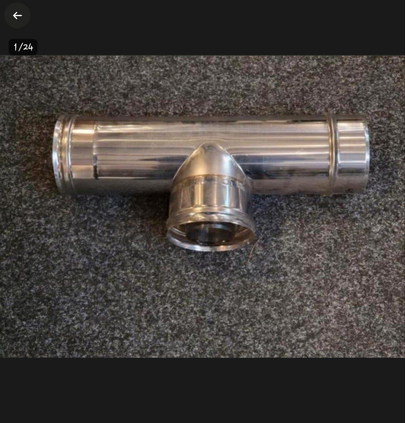 Pelletkache pijp 80mm T-stuk RVS 50cm lang, ., Ophalen of Verzenden, ., .
