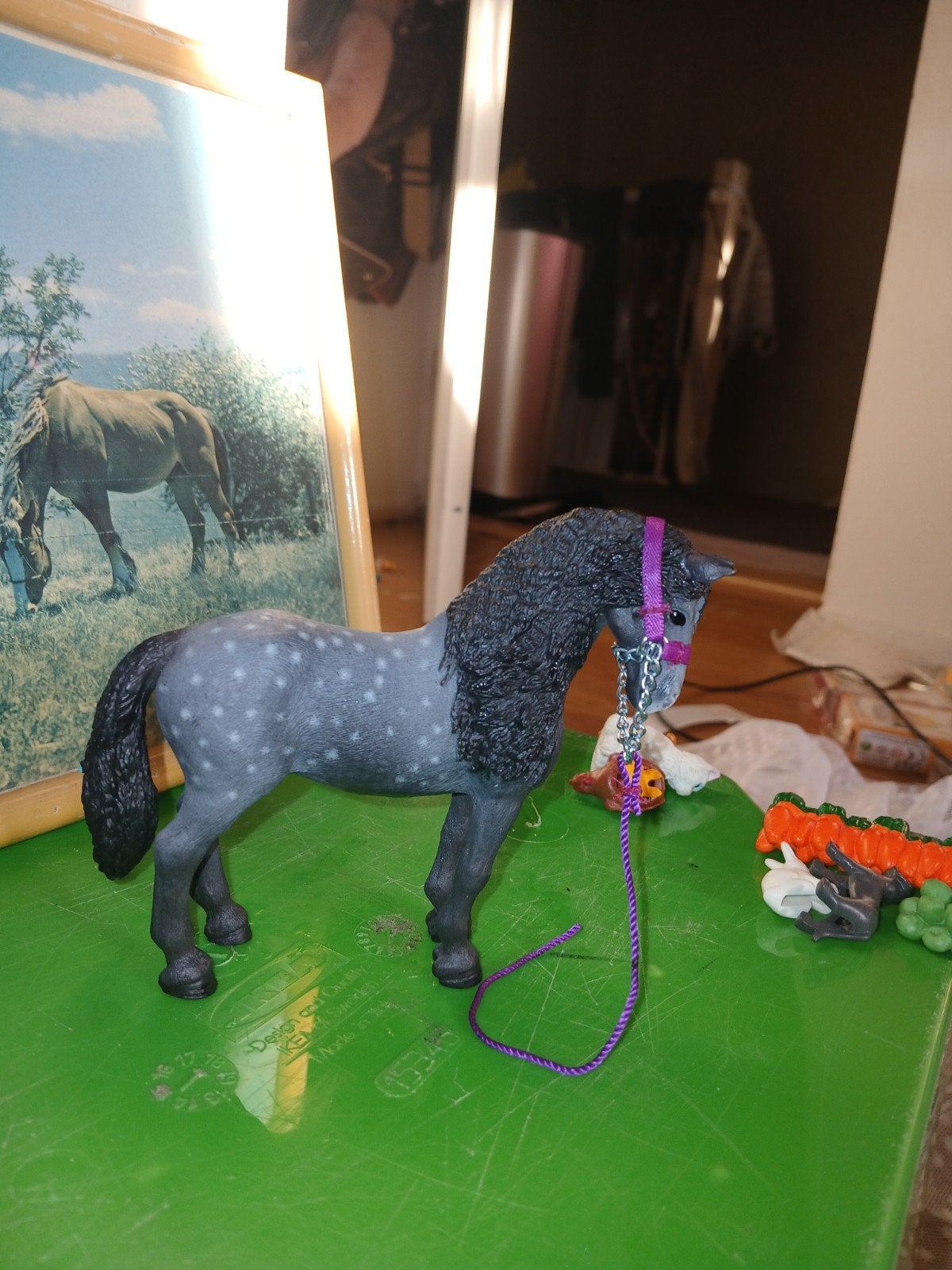 Schleich paard met halster en touw, Ophalen, Zo goed als nieuw, Jongen of Meisje