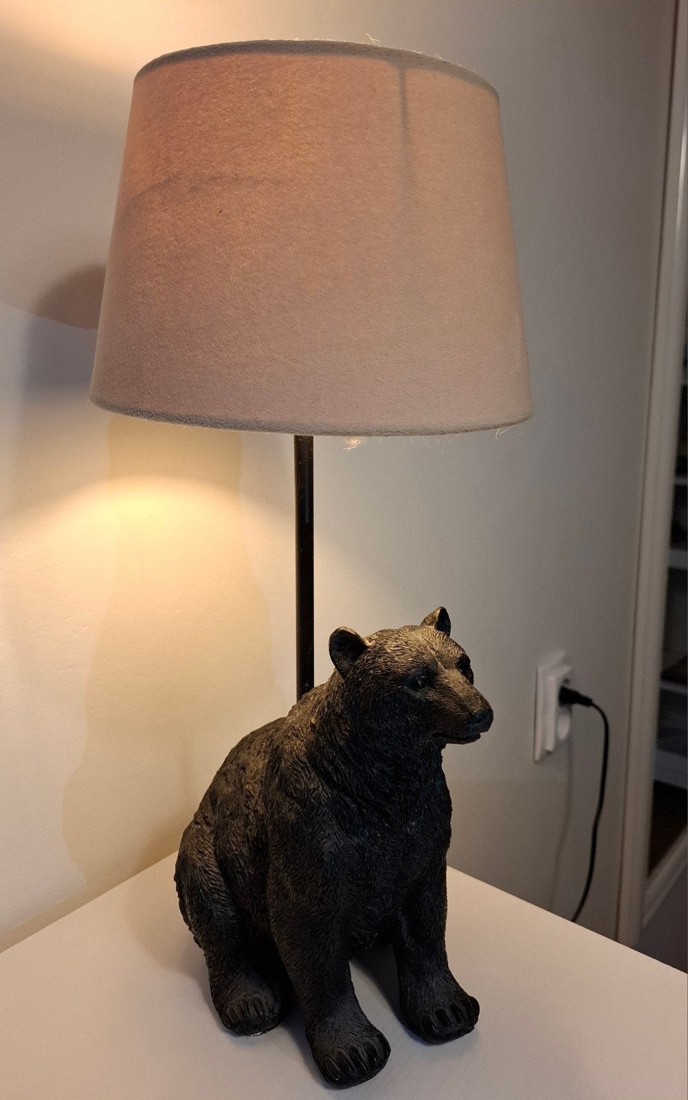 Unieke Tafellamp met Beer Voet - Sfeervolle Verlichting, Ophalen, Met kap, Overige stijlen, E27 (groot)