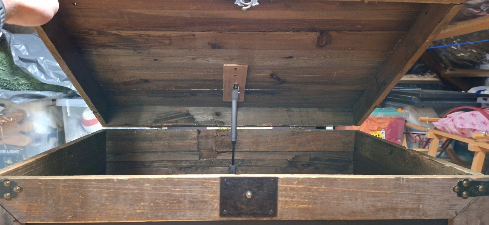 Houten Kist met Zwart krijtbord paneel, Gebruikt, 50 tot 100 cm, Minder dan 50 cm, 50 tot 75 cm