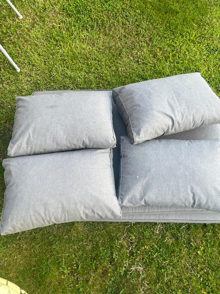 Madison palletKussens Grijs kussens pallet banken lounge, Ophalen of Verzenden, Zo goed als nieuw, Loungeset, Overige materialen