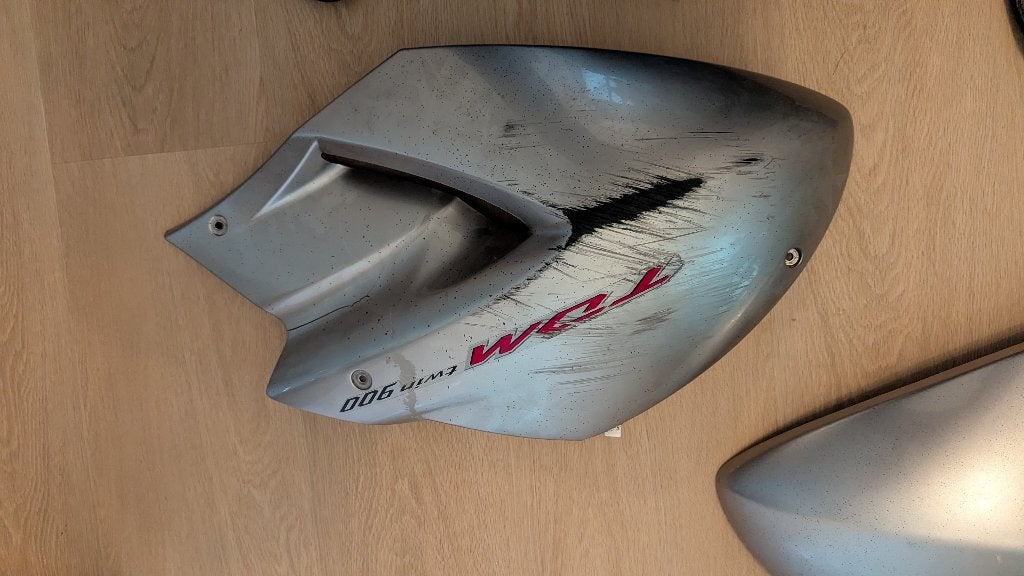 Zijkap links yamaha TDM 900 zilver, Ophalen of Verzenden, Gebruikt