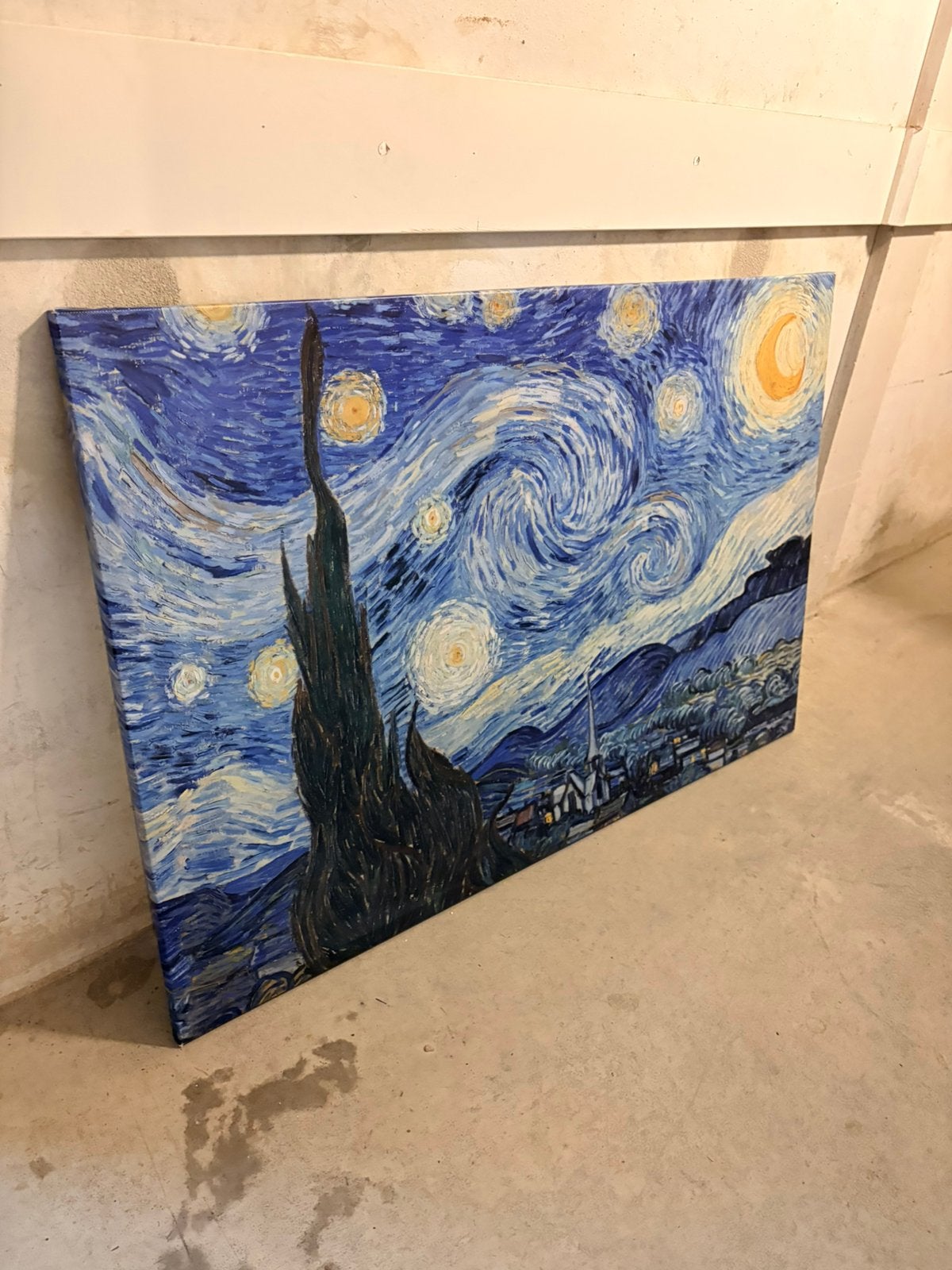 Van gogh sterrennacht canvas, Ophalen