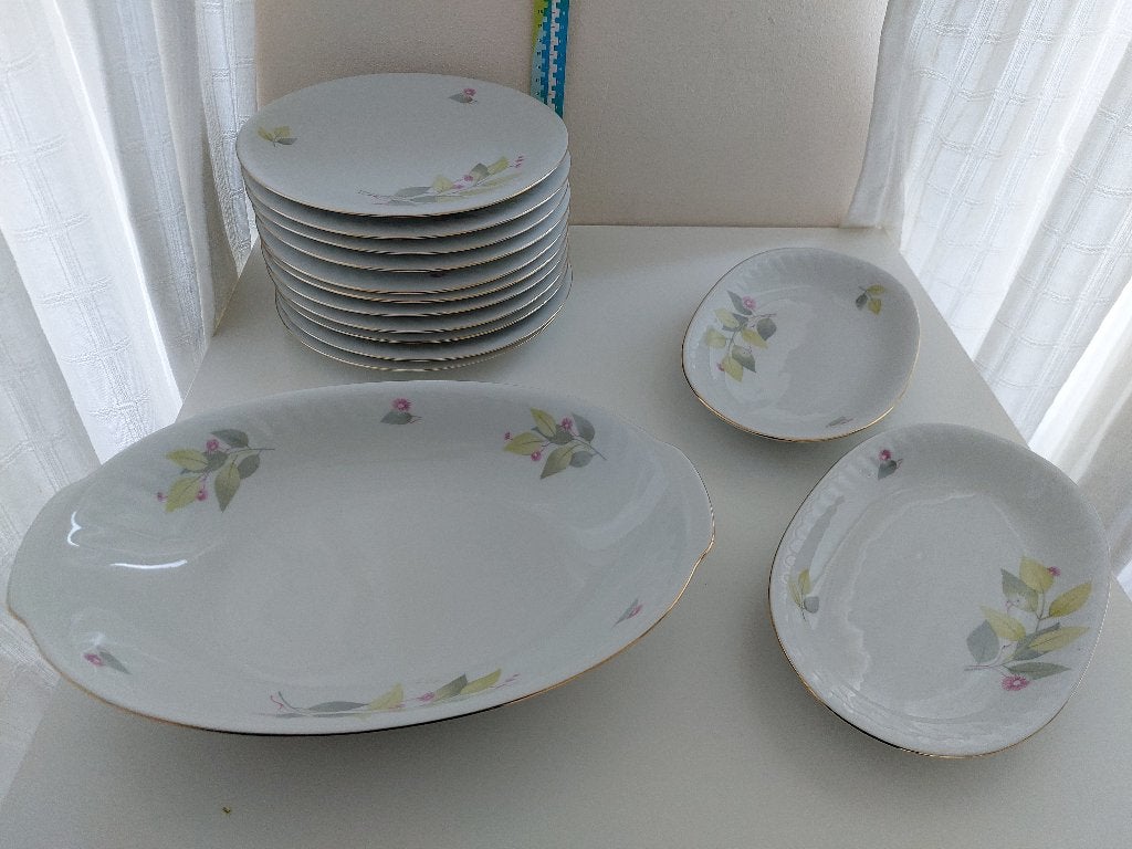 Hutschenreuther diner-/serviesset met bloemendecor, Ophalen of Verzenden