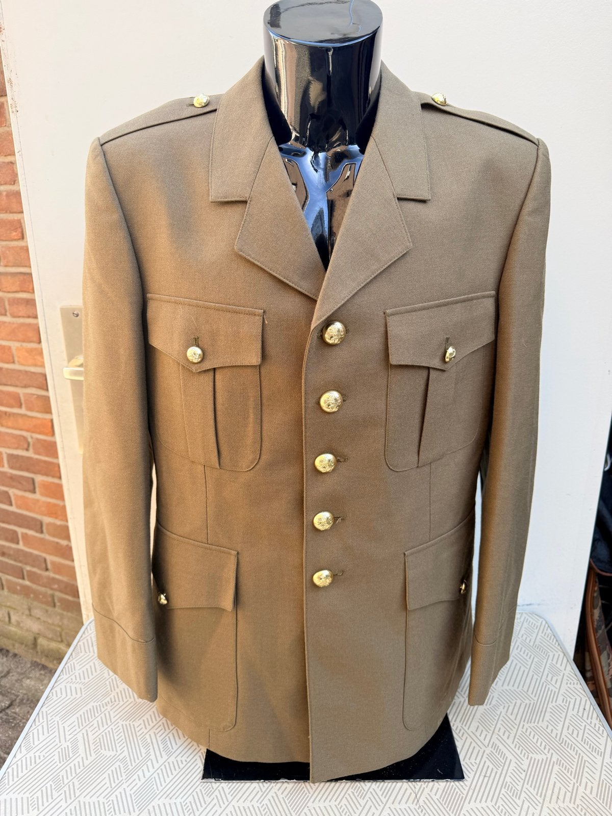 Vintage Belgisch Militair Uniform Jas ABL 1990 Maat 54L, Verzamelen, Militaria | Algemeen, Ophalen of Verzenden, Landmacht, Overige gebieden