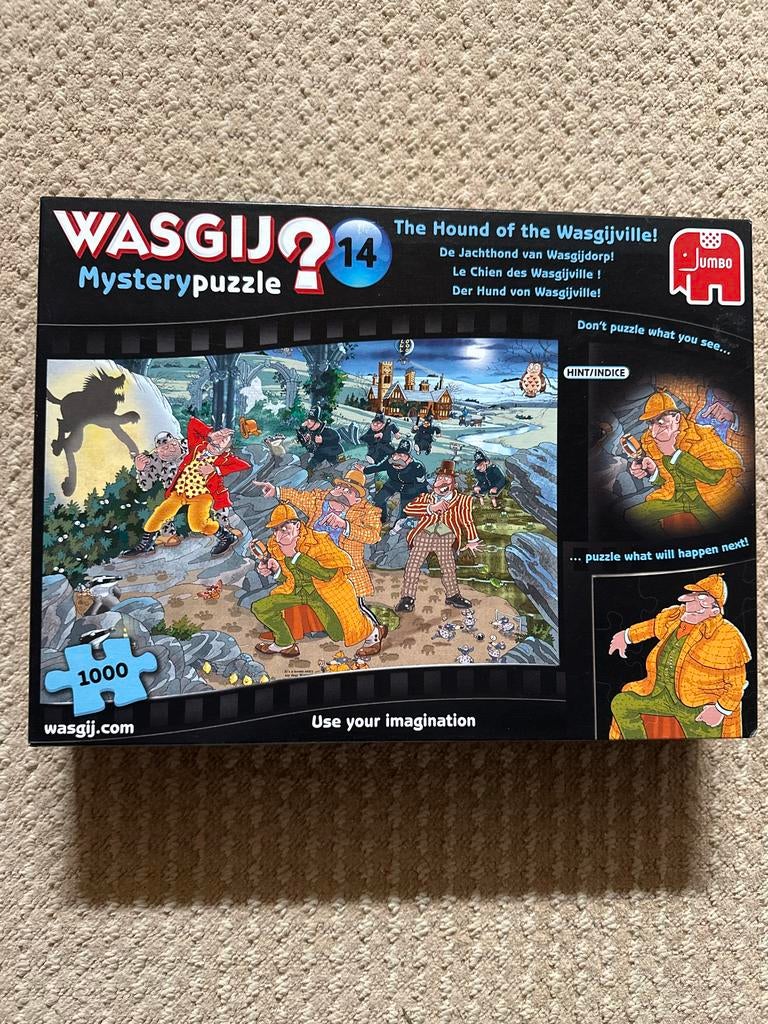 Wasgij Mystery 14: The Hound of the Wasgijville 1000 stukjes, Hobby en Vrije tijd, Denksport en Puzzels, Ophalen of Verzenden