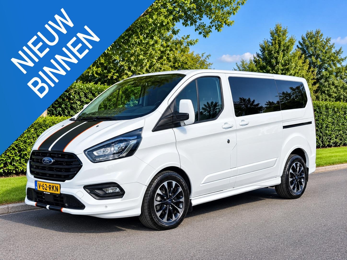 Ford Transit Custom 2.0 TDCI 185PK Sport DC AUT•Leder•AC, 2241 kg, 15 km/l, Euro 6, 4 cilinders