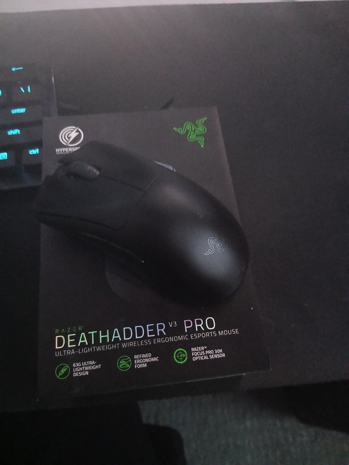 Razer DeathAdder V3 Pro Gaming Muis - Scrollwiel defect, Computers en Software, Rechtshandig, Muis, Ergonomisch, Ophalen of Verzenden