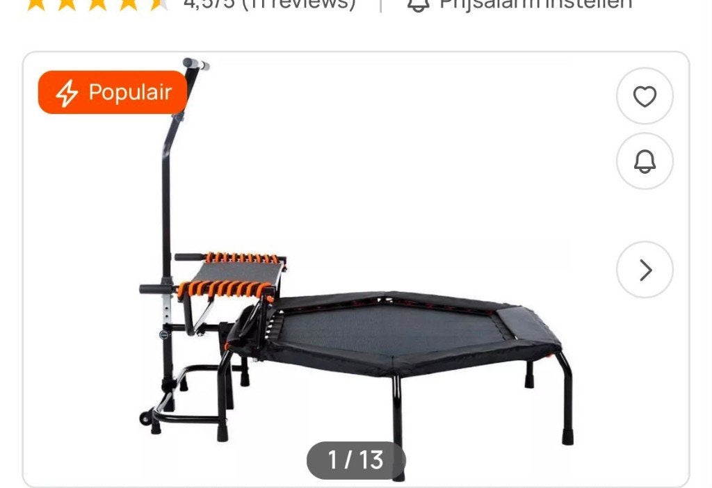 trampoline (jumpstep), Ophalen, Benen, Overige typen, Zo goed als nieuw