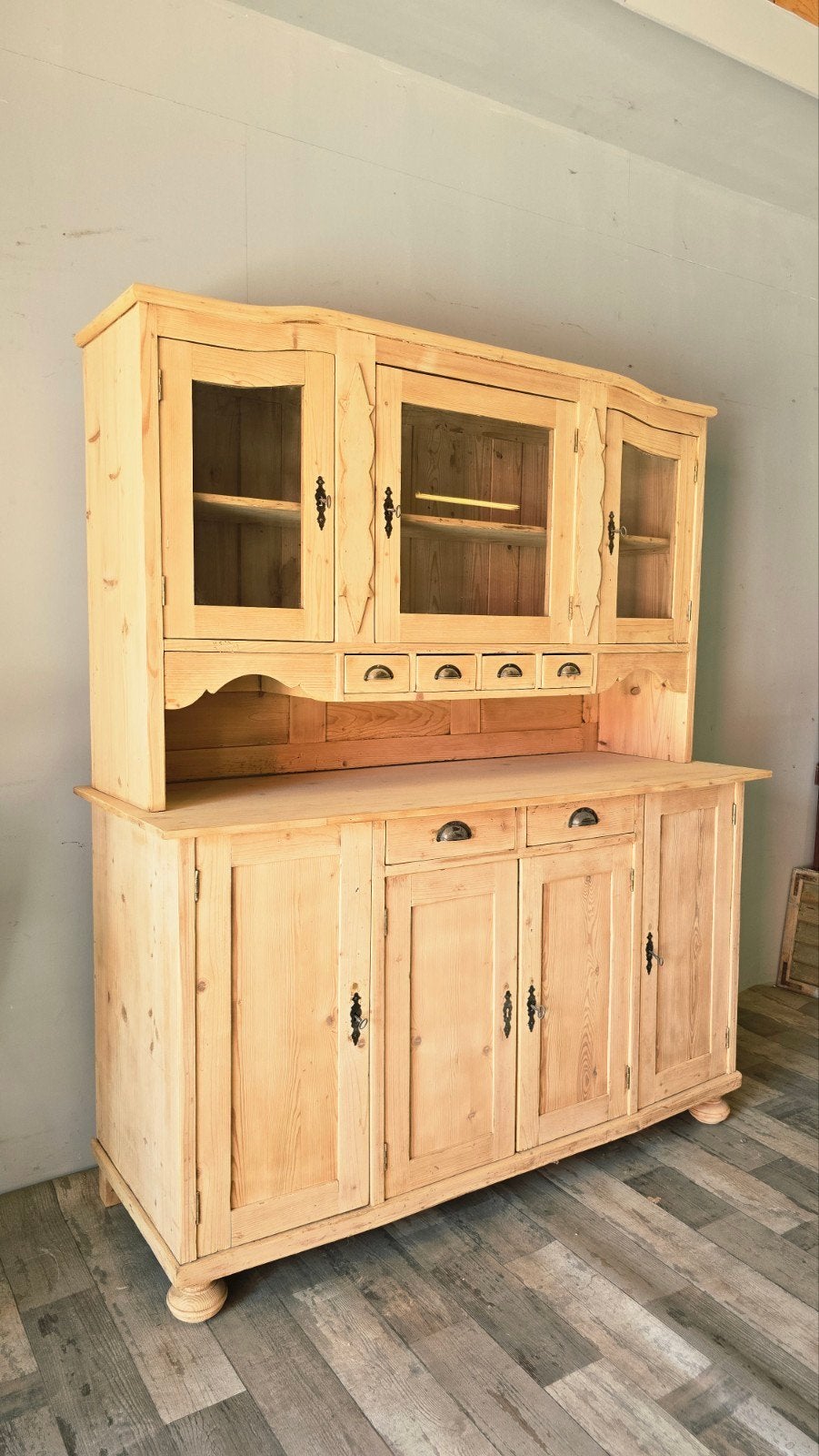 Mooie Antieke Grenen Houten Buffetkast, Huis en Inrichting, Kasten | Buffetkasten, Ophalen of Verzenden, Zo goed als nieuw, 50 tot 75 cm
