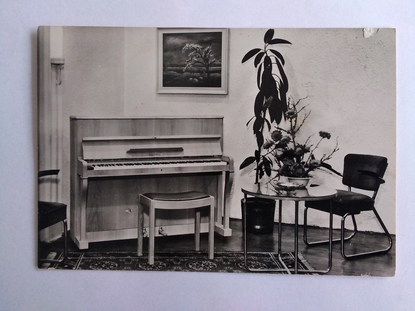 Kaart reclame Petrof Piano's jaren '50, Verzenden, Overige typen