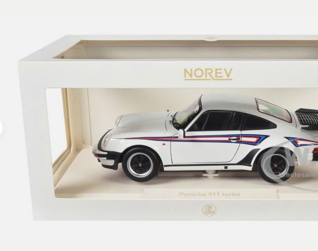 Porsche 911 Turbo 3.3 '80 White Martini 1/18 NOREV R. 187668, Hobby en Vrije tijd, Modelauto's | 1:18, Ophalen of Verzenden, Nieuw