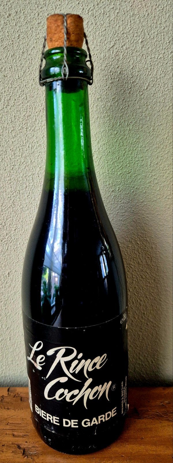 Fles Le Rince Cochon speciaal bier 8,5% Haacht Huyghe Be, Verzamelen, Ophalen of Verzenden, Zo goed als nieuw, Flesje(s), Overige merken