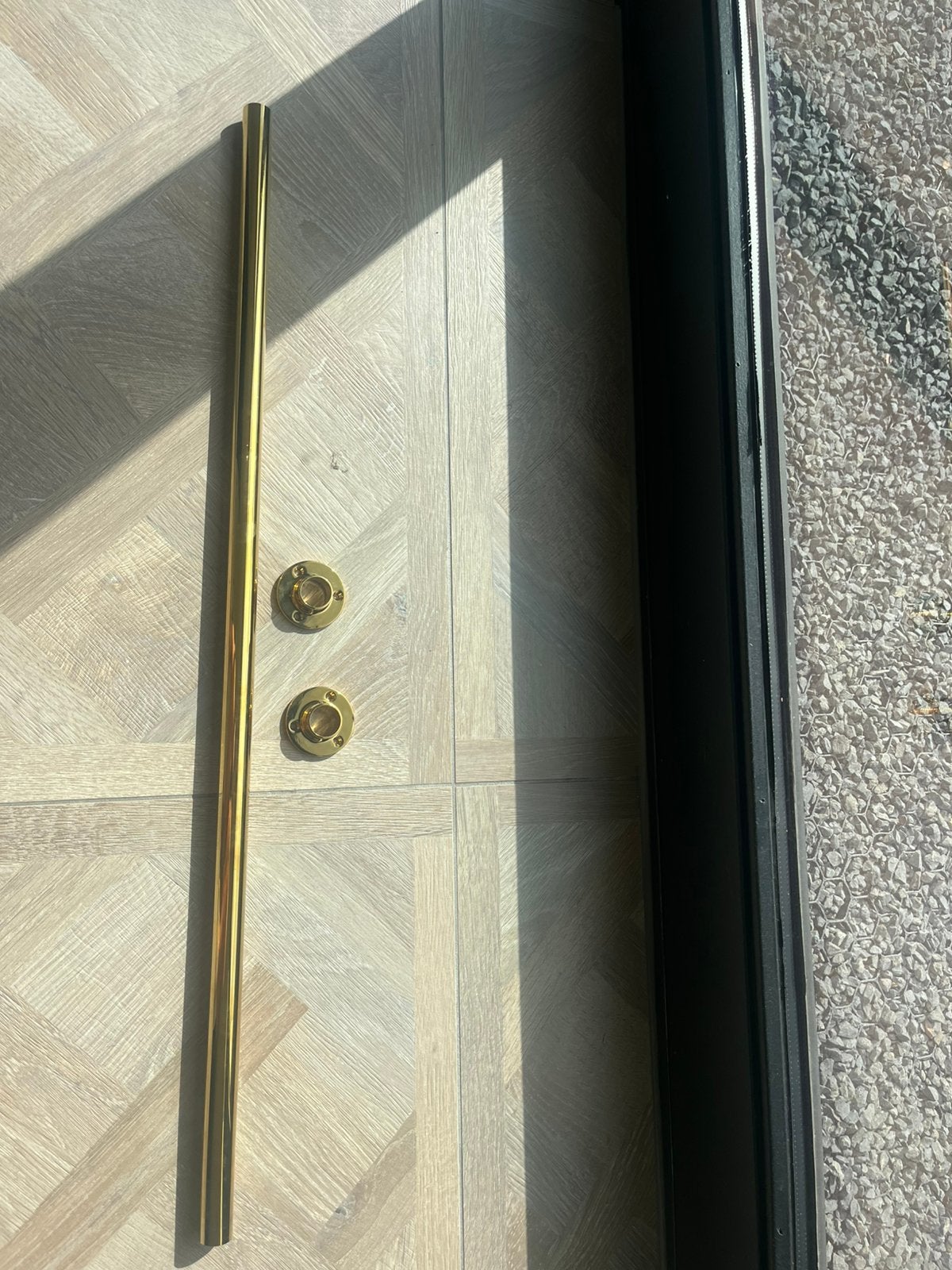 Garderobe stang goud, Wandkapstok, Gebruikt, Ophalen of Verzenden, Minder dan 100 cm