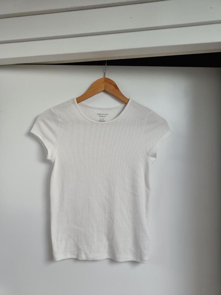 American Eagle t-shirt, American Eagle, Verzenden, Wit, Nieuw