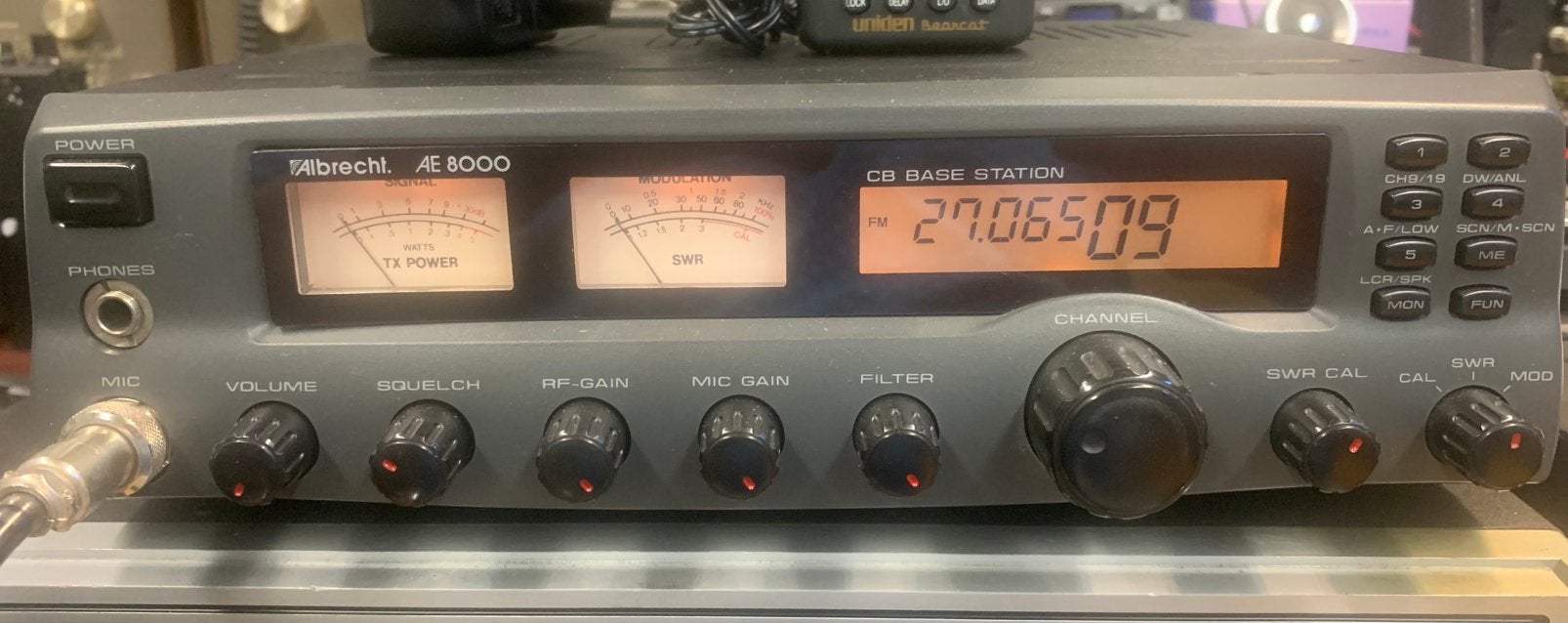 Albrecht AE8000 27mc basis station 40 kanalen FM 27mc, Ophalen of Verzenden, Gebruikt, Zender en Ontvanger