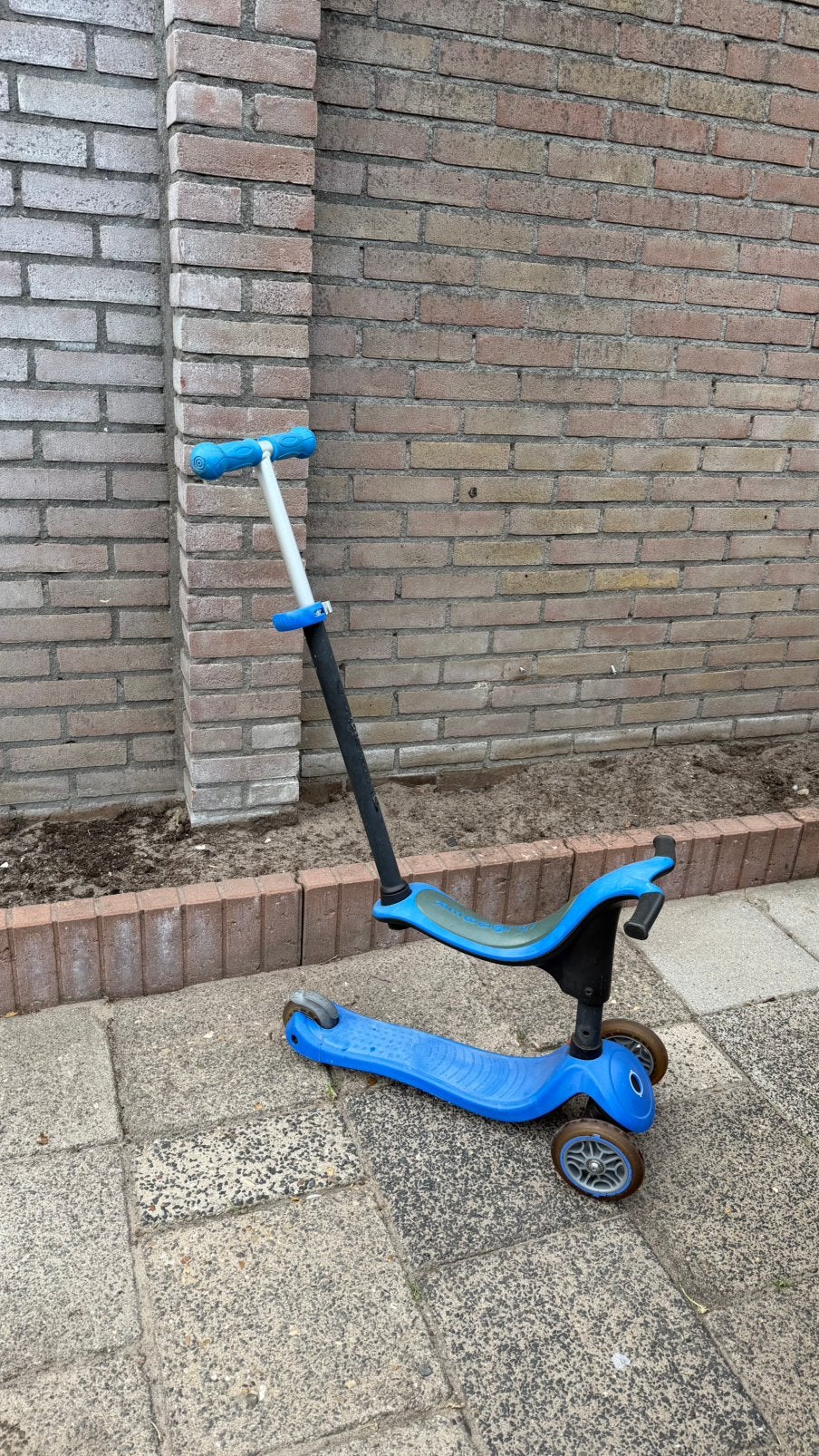 Globber step blauw, Fietsen en Brommers, Steps, Ophalen, Gebruikt, Gewone step