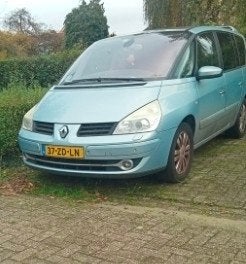 Renault Grand Espace 2.0 16V Turbo 125KW AUT 2008 Blauw, Auto's, 1998 cc, Zwart, 4 cilinders, 2000 kg
