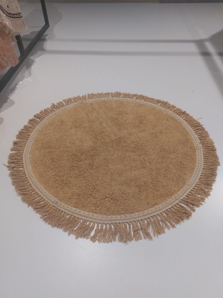 Tapis Petit Round Anna Vloerkleed 110 x 110 cm Ocher, Rond, Ophalen of Verzenden, Zo goed als nieuw, 100 tot 150 cm