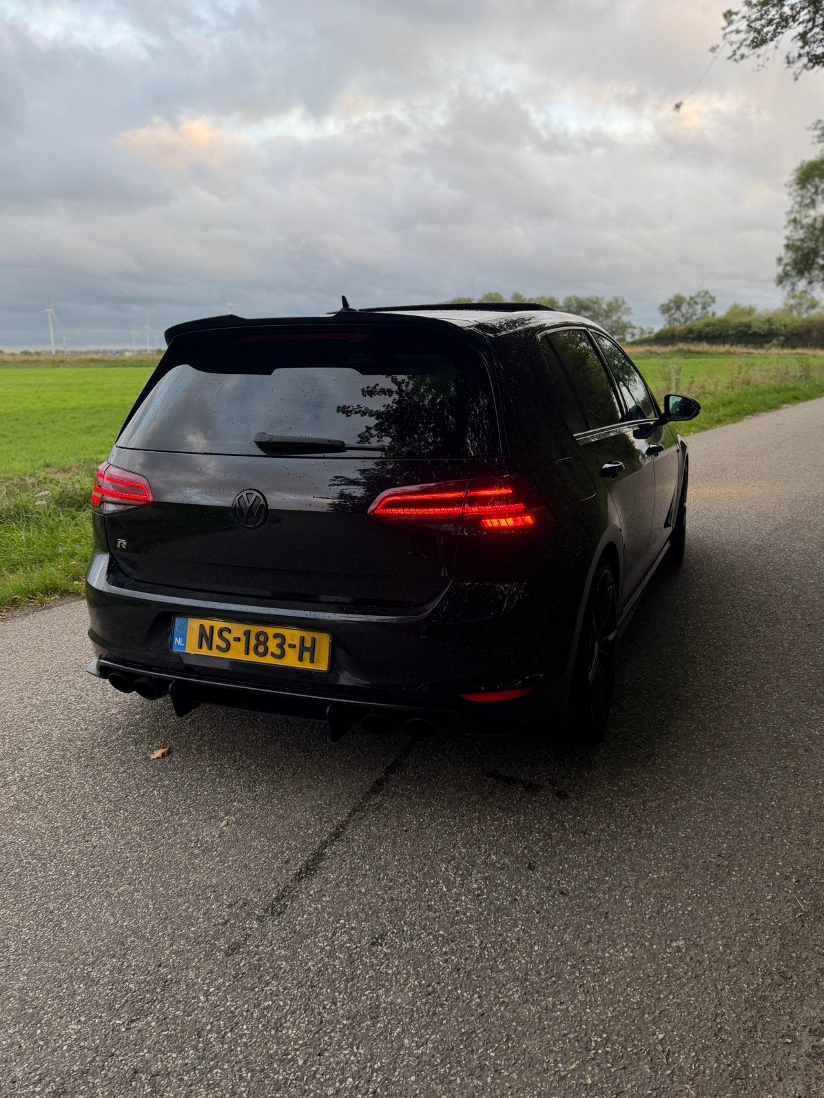 Volkswagen Golf 2.0 TSI R 221KW 5D 4MOTION DSG 2013 Zwart, Auto's, Automaat, 4 cilinders, 1984 cc, Zwart