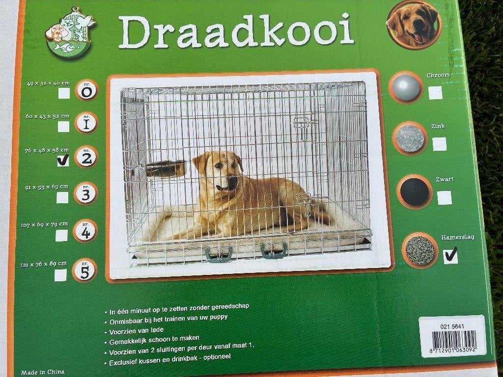 Bench/ draadkooi zwart, Ophalen, 65 tot 100 cm, Zo goed als nieuw, Minder dan 75 cm