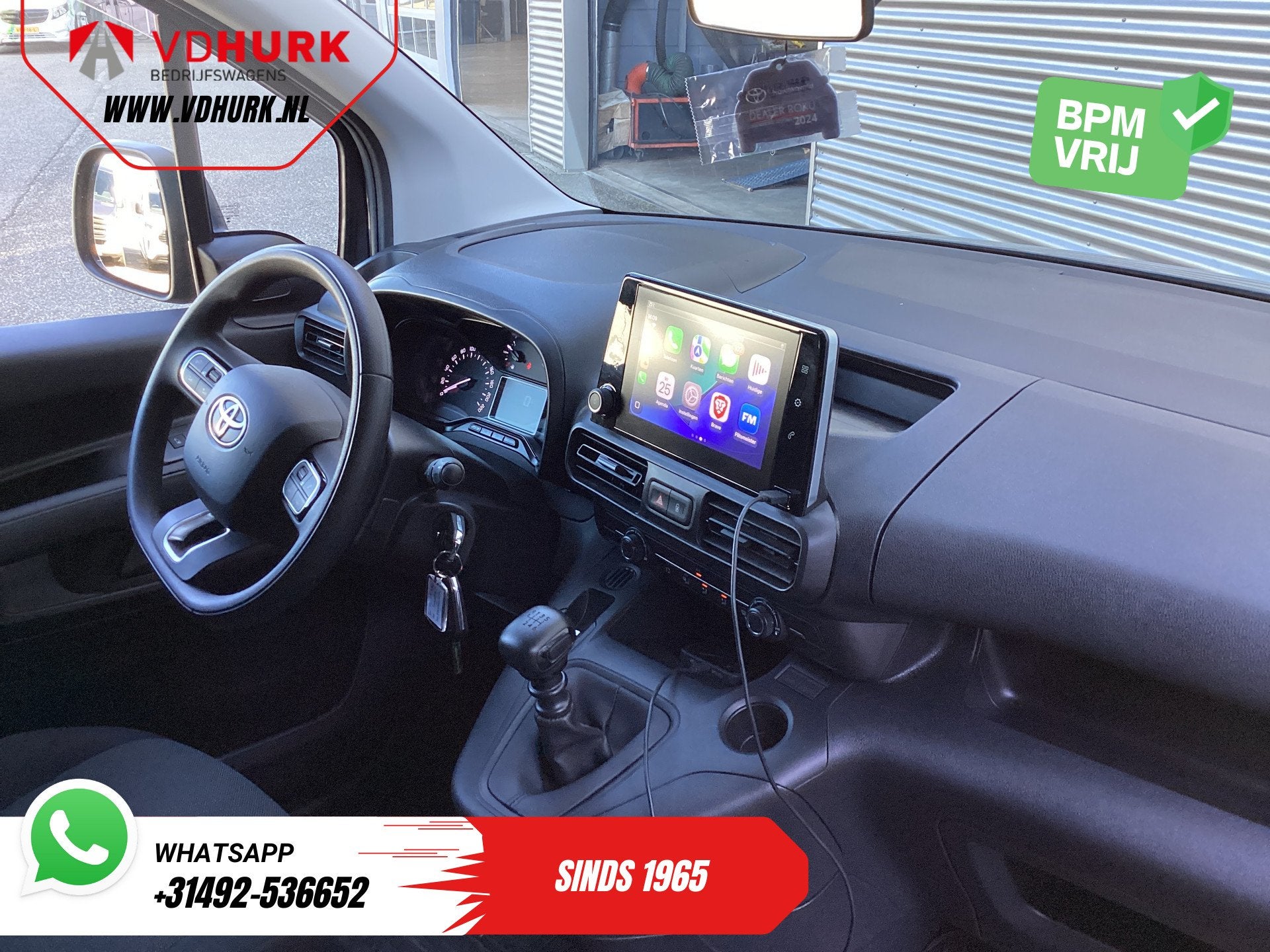 Toyota PROACE CITY 1.5 130 pk L2 Carplay/ 3Pers/ Cruise/ Air, Auto's, Voorwielaandrijving, Gebruikt, Lichtsensor, Origineel Nederlands
