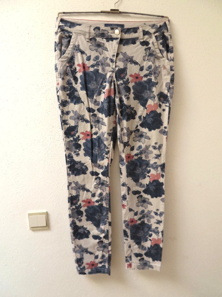 W25 CECIL aparte broek grijs blauw maat 28 = 38, Maat 38/40 (M), Ophalen of Verzenden, Zo goed als nieuw, Cecil
