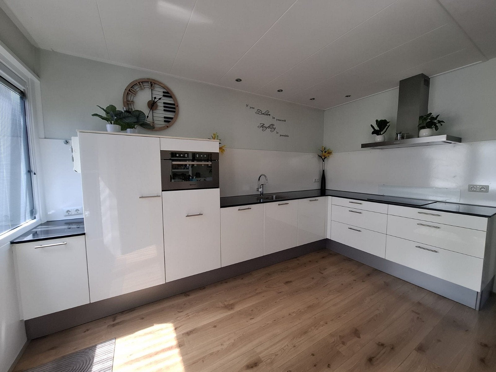 complete keuken met mooi composiet werkblad, incl apparatuur, Ophalen, Gebruikt