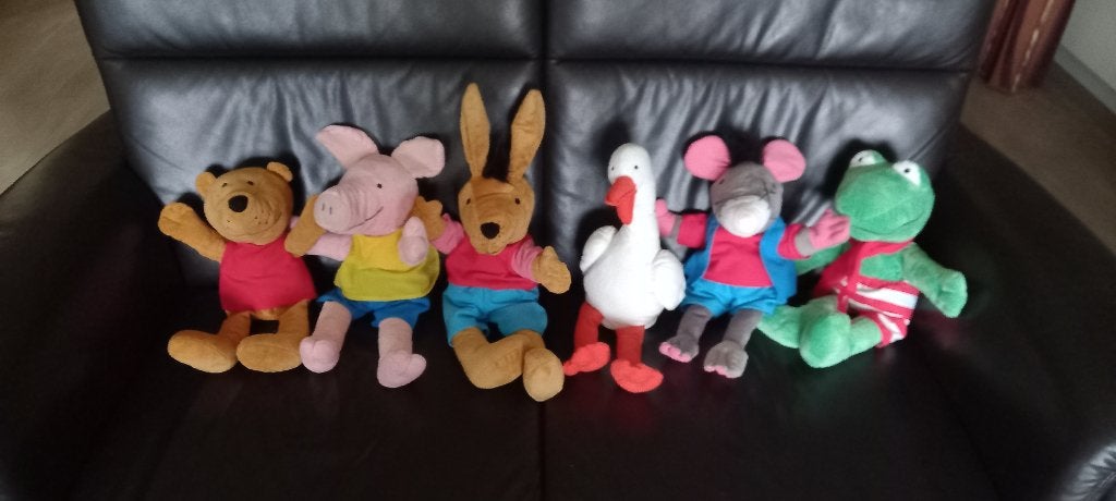 Kikker en vriendjes handpoppen incl. sjaaltjes., Ophalen of Verzenden, Overige typen