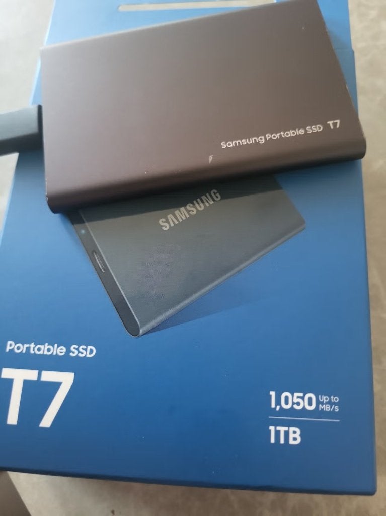 Partij Samsung EVO T7 externe ssd's van 1tb te koop, Computers en Software, Harde schijven, SSD, Nieuw, Samsung, Laptop