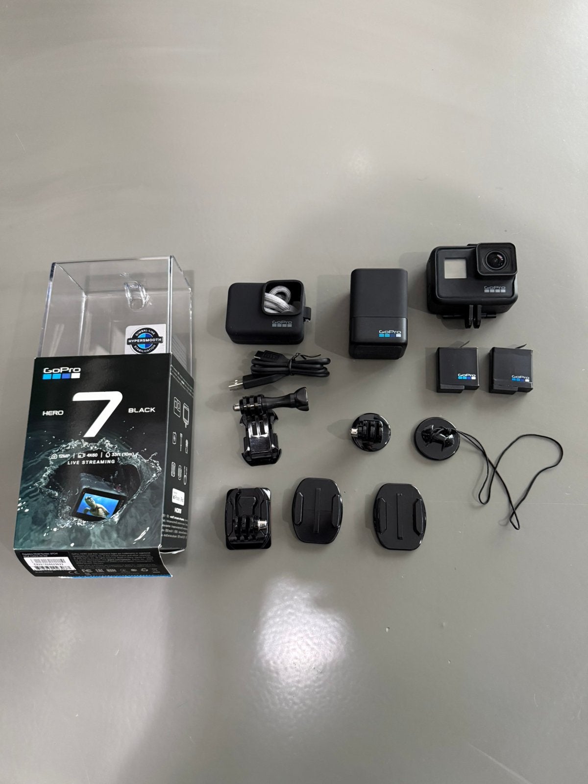 GoPro Hero7 Black met veel accesoires, Ophalen of Verzenden, Gebruikt, GoPro