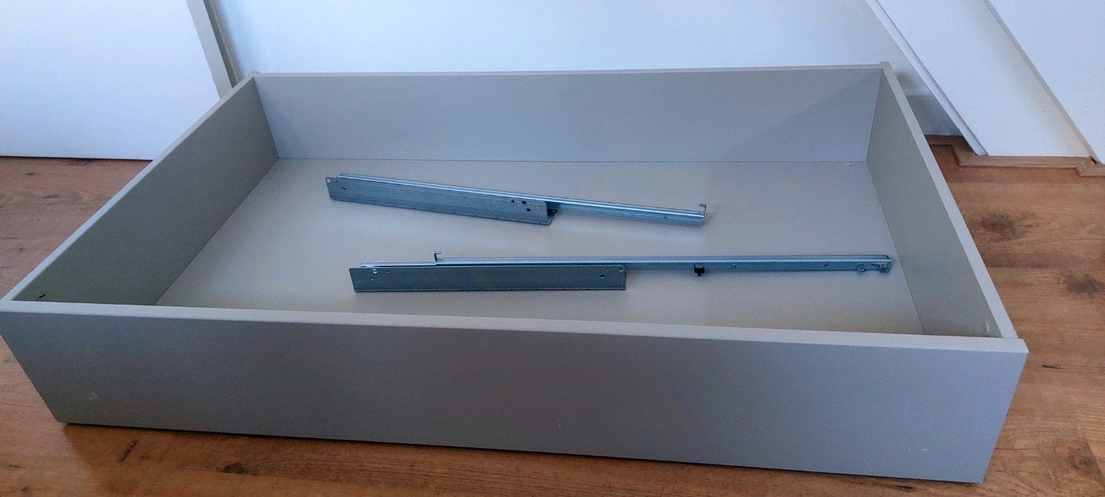 IKEA KOMPLEMENT Lade, grijsbeige, 100x58 cm, Ophalen, 1 of 2 laden, 50 tot 100 cm, Zo goed als nieuw