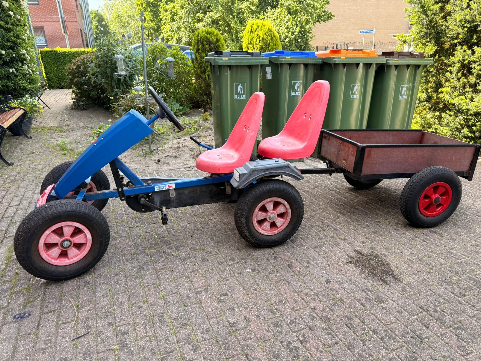Mammoet skelter duozit + aanhanger, Ophalen, Zo goed als nieuw, Mammoet, Duozit