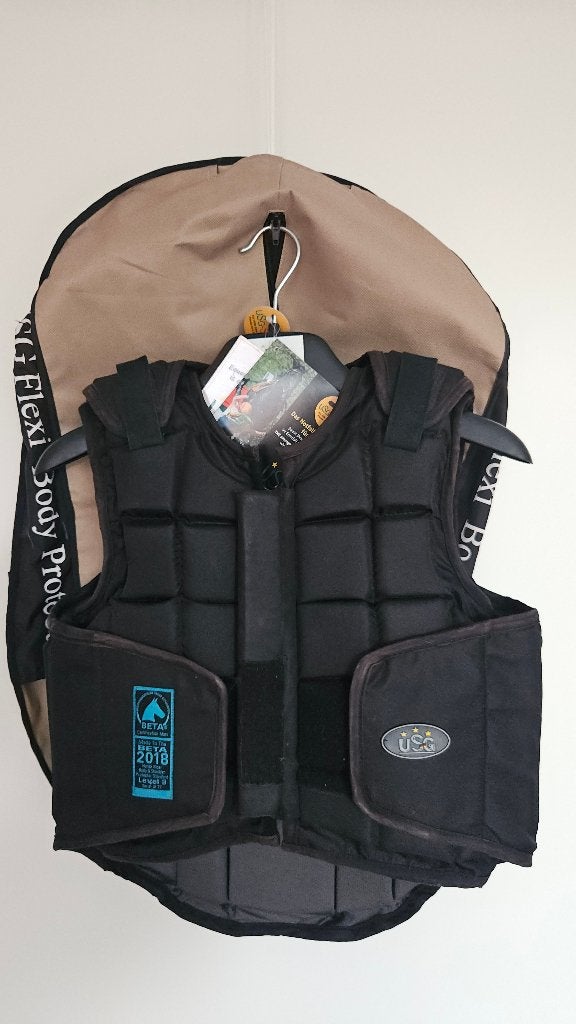 Kinder Bodyprotector USG Flexi Zwart maat: CL 8-12jaar, Dieren en Toebehoren, Ophalen, USG, Schokabsorberend, Cross-country