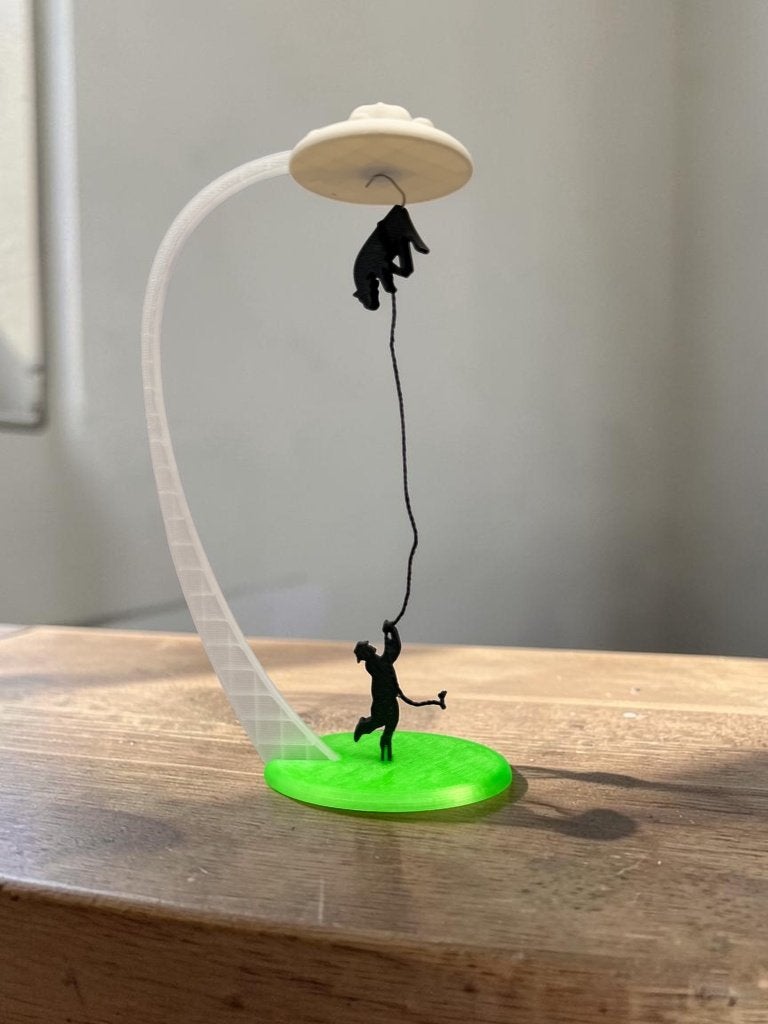 Beeld ufo en koe, Ophalen of Verzenden, Zo goed als nieuw, Dier