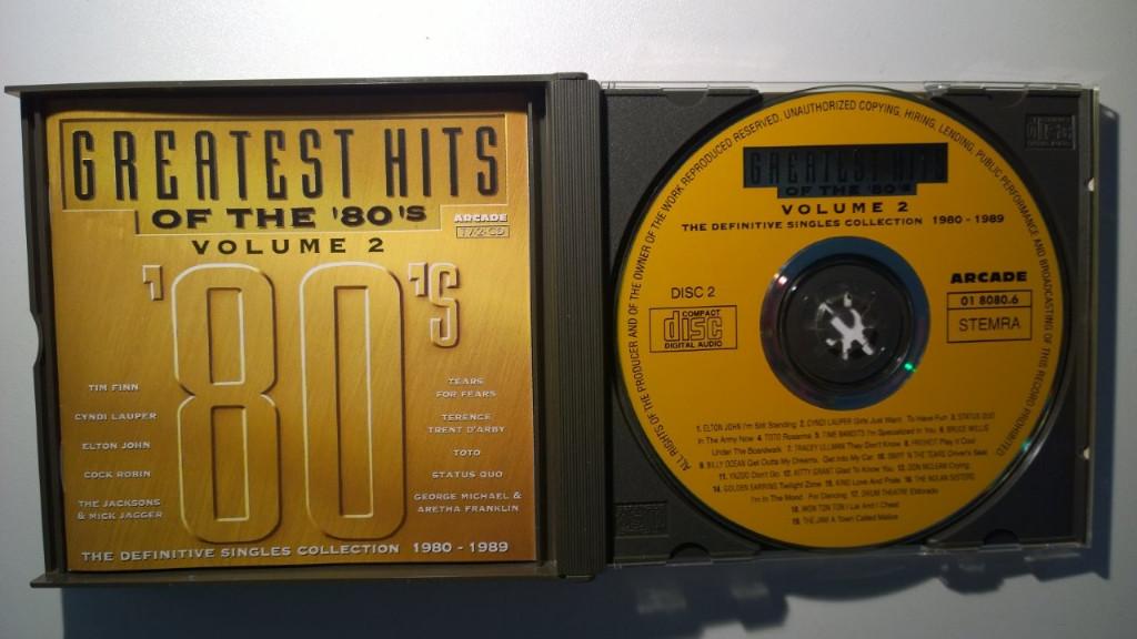 Greatest Hits Of The '80's Volume 2 Single Collection 80-89, Ophalen of Verzenden, Zo goed als nieuw, Pop