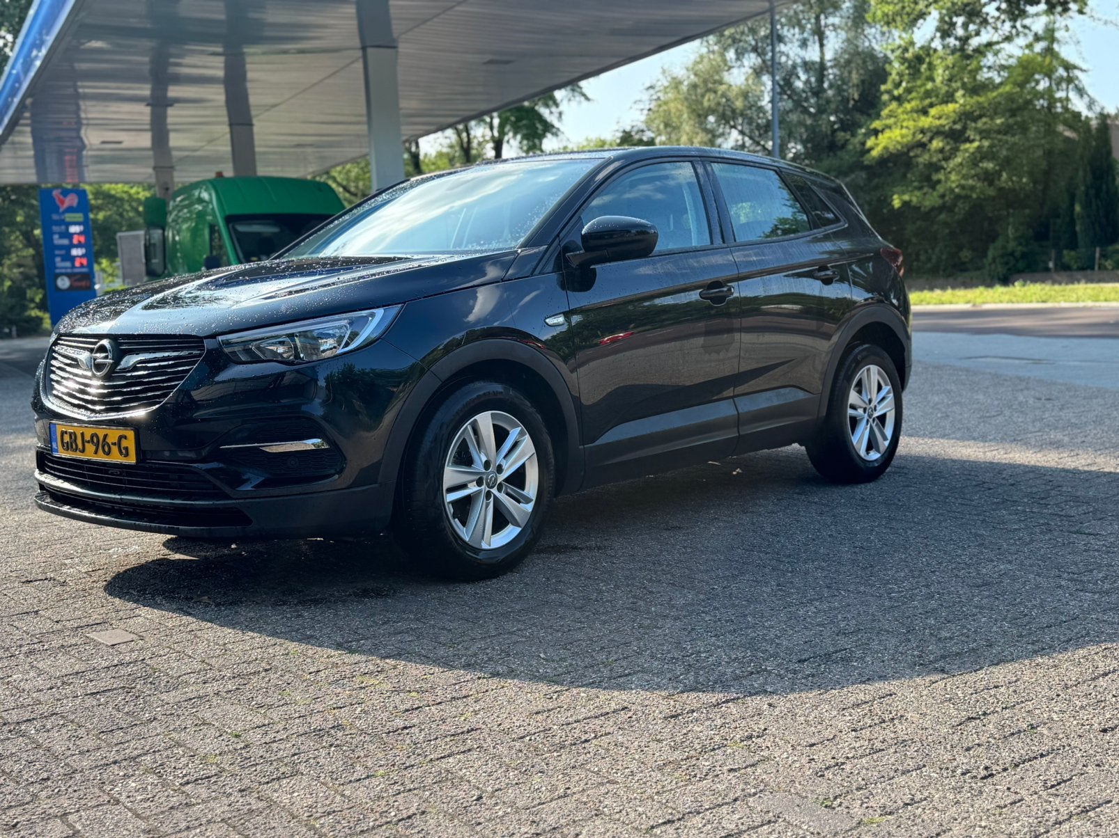 Opel Grandland X 1.2 Turbo 130pk S&S Aut pano 2019 Zwart, Zwart, 1199 cc, Zwart, 3 cilinders