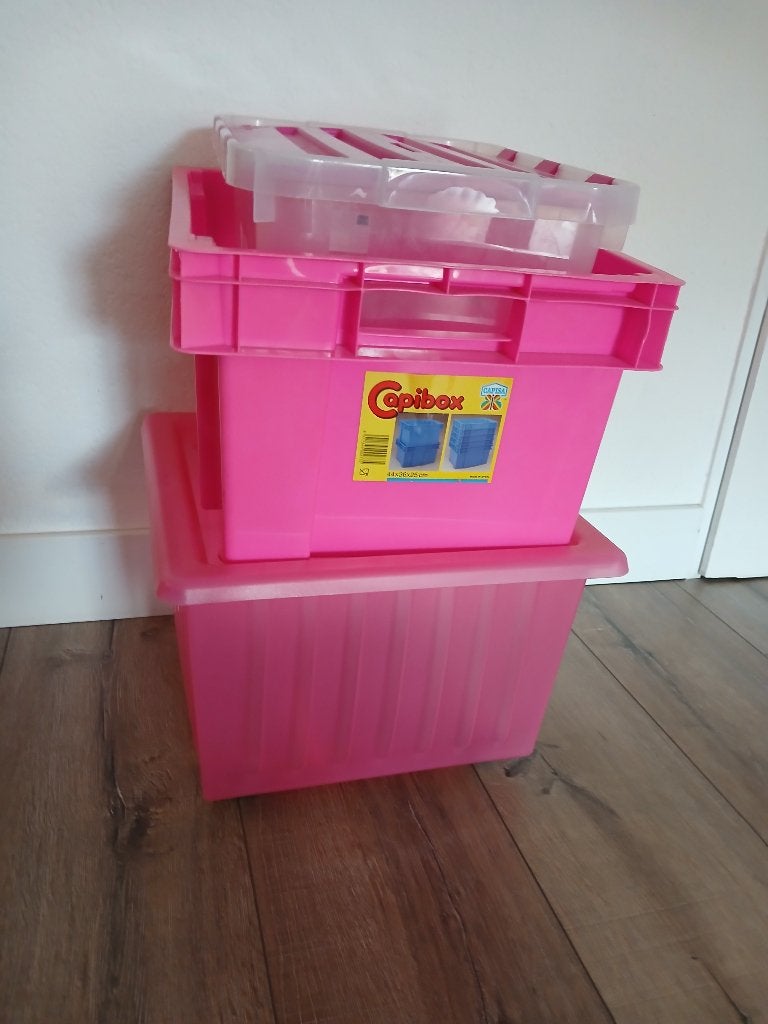 Opbergbakken rose, Ophalen, Zo goed als nieuw, Roze