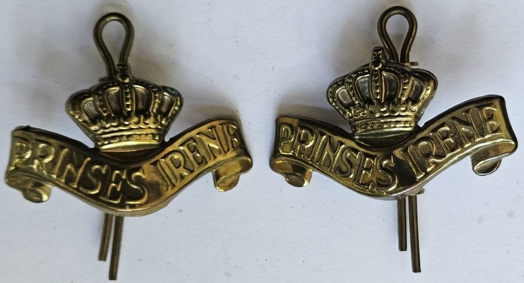 Set schouderemblemen Prinses Irene brigade, Verzamelen, Ophalen of Verzenden, Landmacht, Nederland, Embleem of Badge