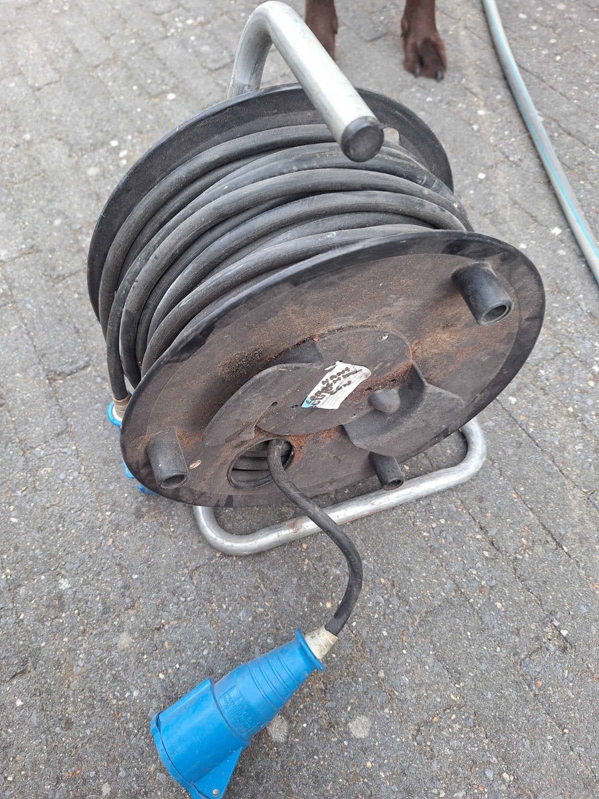 camping kabelhaspel, Ophalen of Verzenden, Zo goed als nieuw, Kabel of Snoer