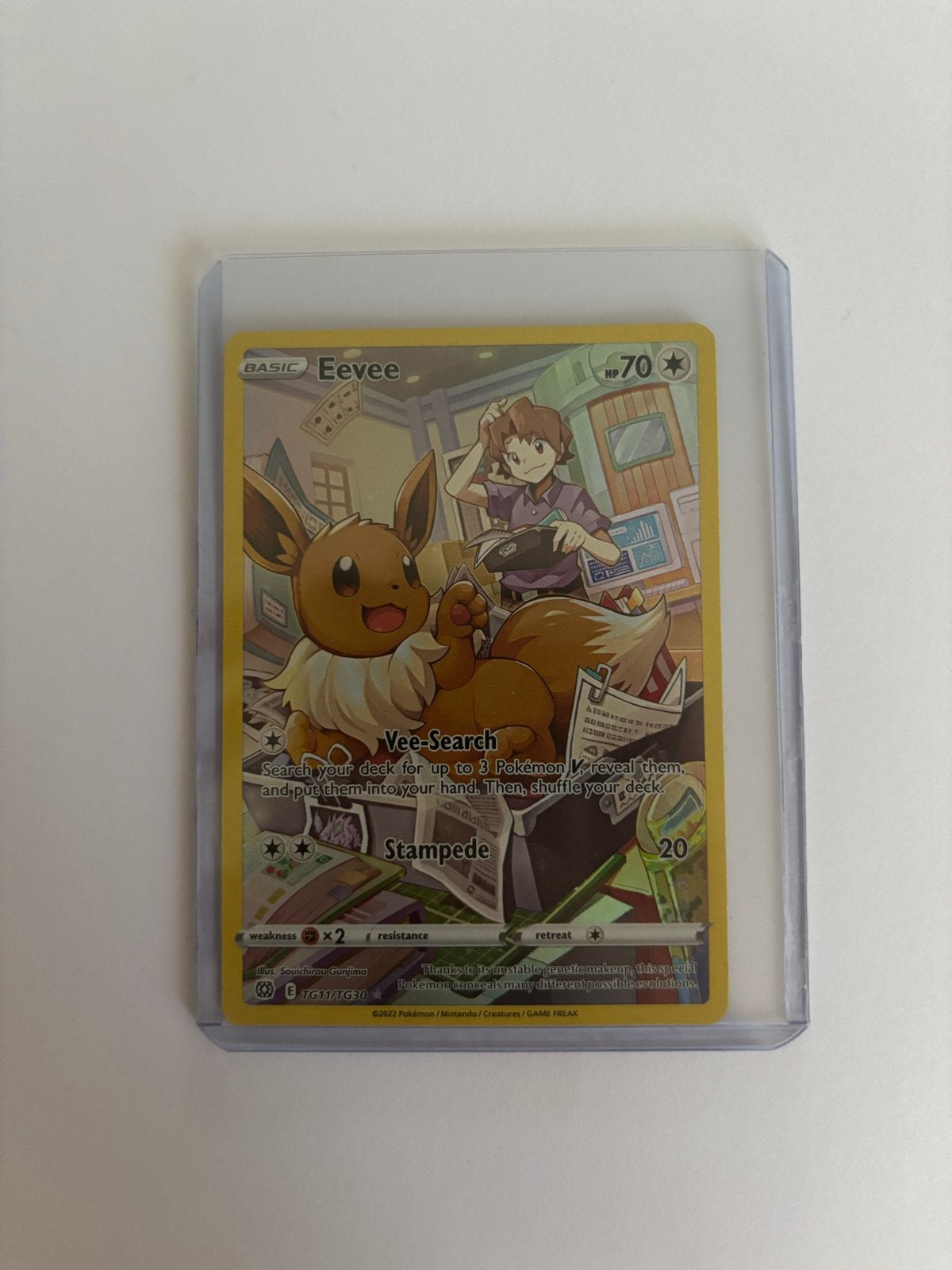 Pokémon Eevee (Vee-Search) Kaart - Zo goed als nieuw, Ophalen of Verzenden, Zo goed als nieuw, Losse kaart