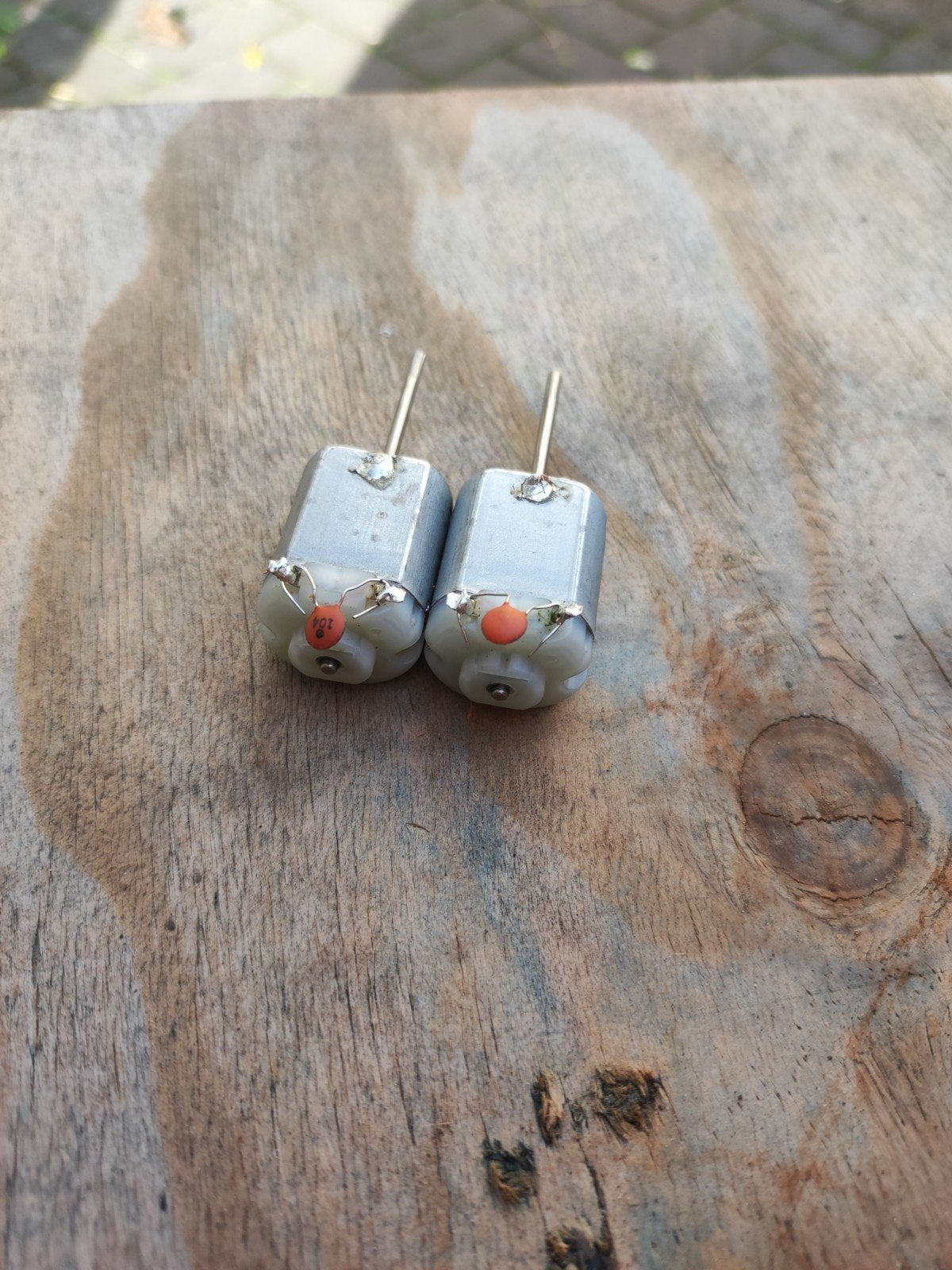2x DC Motoren met Condensator, Ophalen of Verzenden, Gebruikt