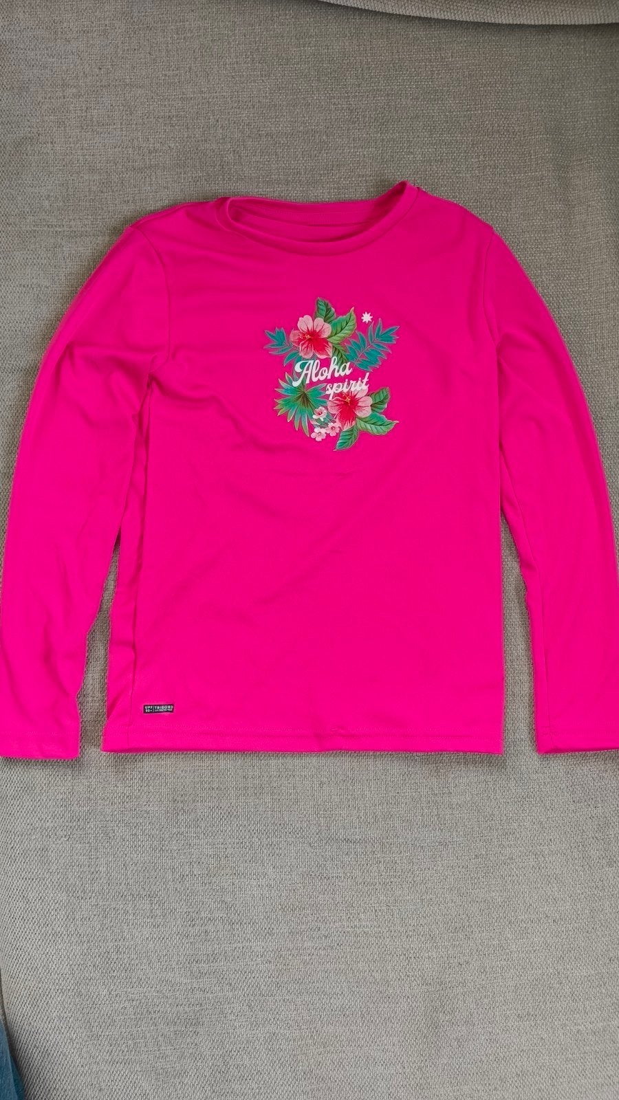 Decathlon Rashguard 100 UV-shirt roze - maat 7-8 jaar, Decathlon, Zo goed als nieuw, UV-zwemkleding, Meisje